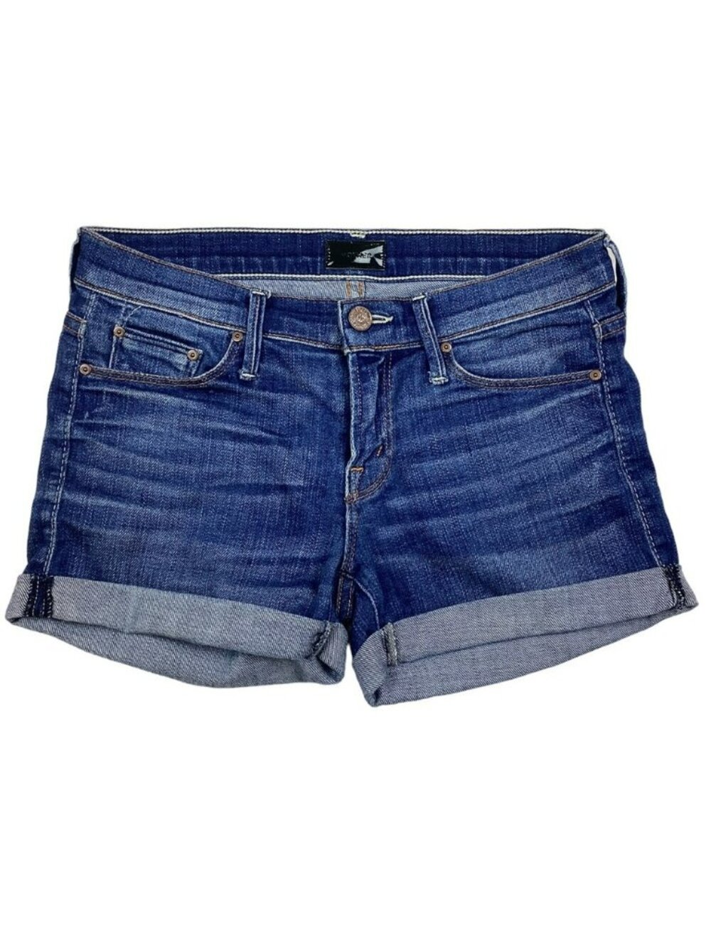 Mother Short Short Cuffed Short Blue 24 "Cry of the Peacock" - Picture 3 of 12